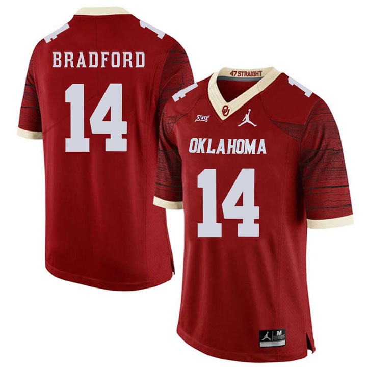 Oklahoma Sooners 14 Sam Bradford Red 47 Game Winning Streak College Football Jersey Dzhi,We sell and wholesale Oklahoma Sooners 14 Sam Bradford Red 47 Game Winning Streak College Football Jersey Dzhi on line form chian!